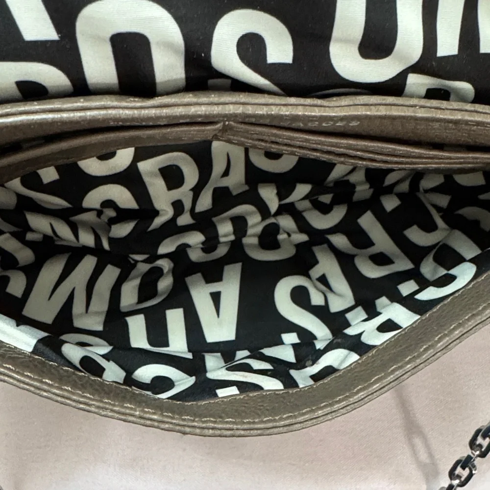 Marc by Marc Jacobs Classic Q Karlie Taupe Leather Crossbody or Clutch NWOT - Picture 8 of 9